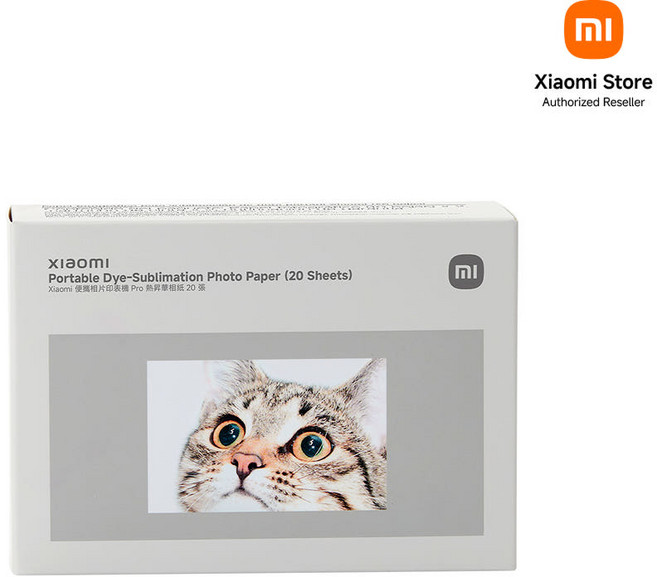 샤오미 포토프린터 PRO 전용 스티커형 인화지, 50개