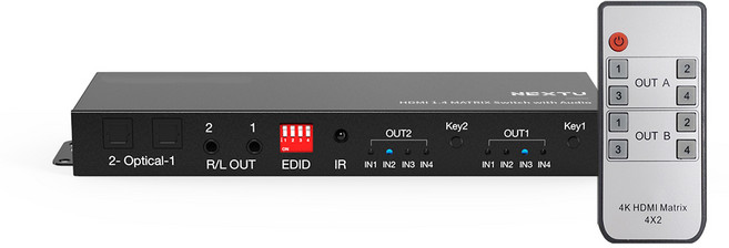 넥스트 UHD HDMI MATRIX 스위치 오디오지우너 매트릭스 스위치, NEXT-2403UHDM, 1개
