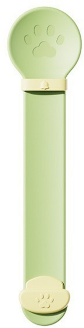 발바닥 캣스틱 짜개 스푼, 1개, 그린