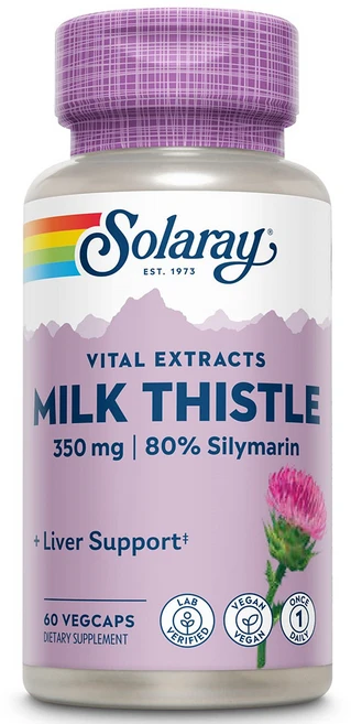 솔라레이 바이탈 엑스트렉트 밀크씨슬 350mg 베지캡슐 60정, 1개 - 쿠팡