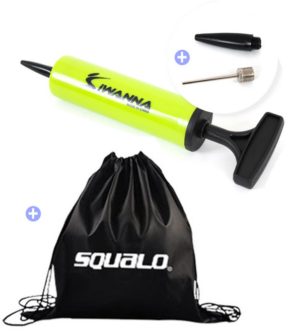 아이워너 볼 펌프, 펌프(노랑 + 검정) + 스쿠알로 볼가방, 1개