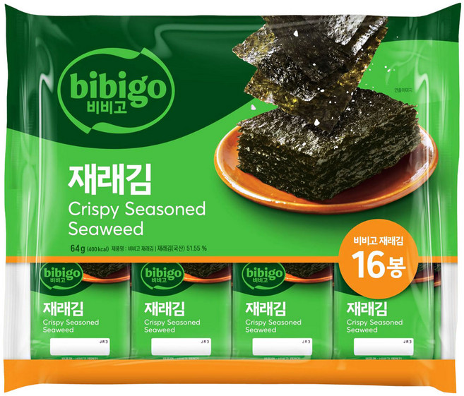 CJ 명가 재래김 16P, 64g, 8개