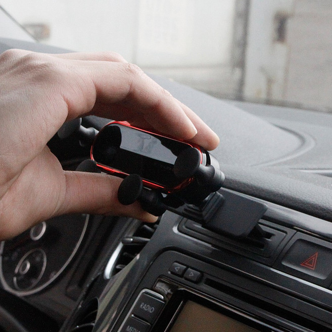 티구안 핸드폰 거치대 마운트 용품 2007년-2017년 호환 용품, 블랙, 1세트