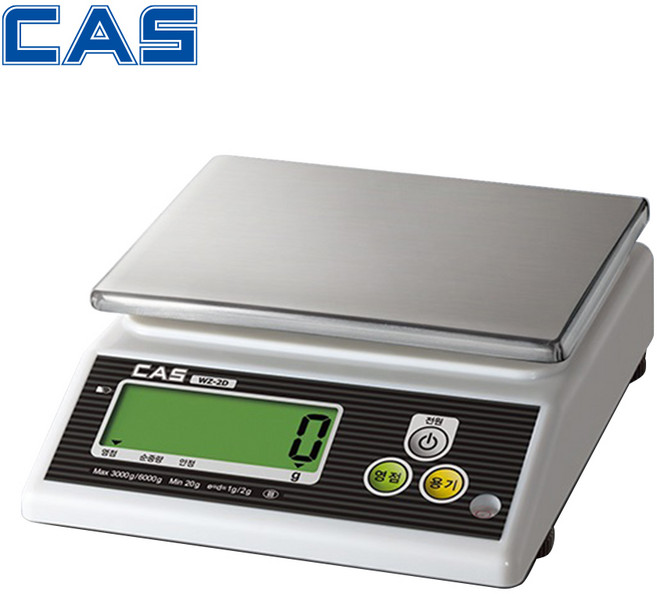 카스 주방 전자저울, 1개, WZ-2D 최대6kg (1~2g단위)