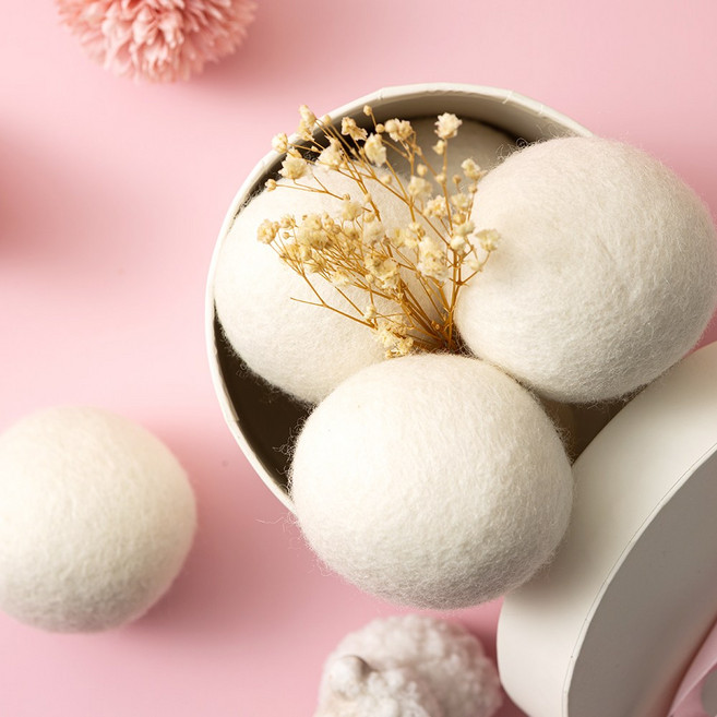 카너스 뉴질랜드산 천연양모 100% 건조기 양모볼, 4개