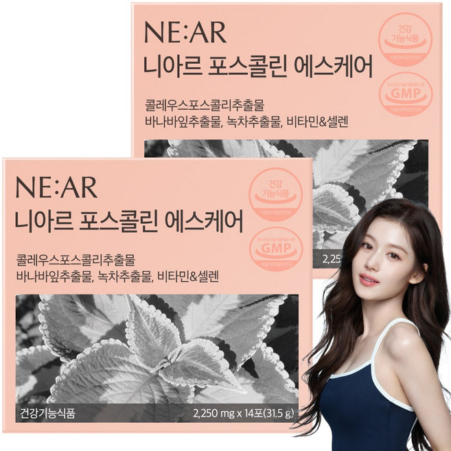 니아르 포스콜린 에스케어 건강기능식품 1200mg X 14포, 2개, 31.5g