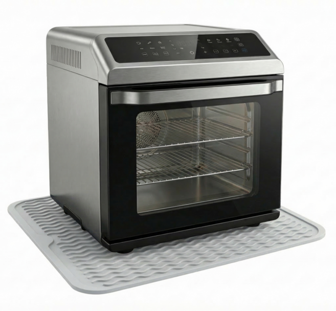 메종메나제 에어프라이어 열차단 실리콘 매트, 1개, 연그레이 대형