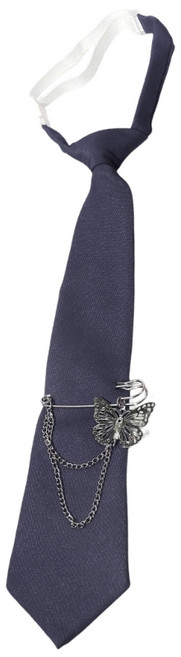 교복 타이 여학생 메탈 체인 보타이 넥타이 코스프레 프리 타이 블랙 타이