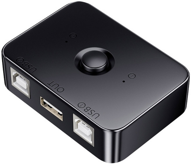 프린터 공유기 USB 2.0 공유 선택기 USB 주변 공유 USB 어댑터, 1개