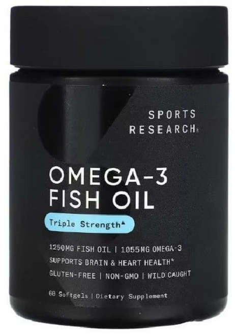스포츠리서치 오메가3 피쉬오일 트리플 스트렝스 소프트젤, 90정, 90개 - 쿠팡