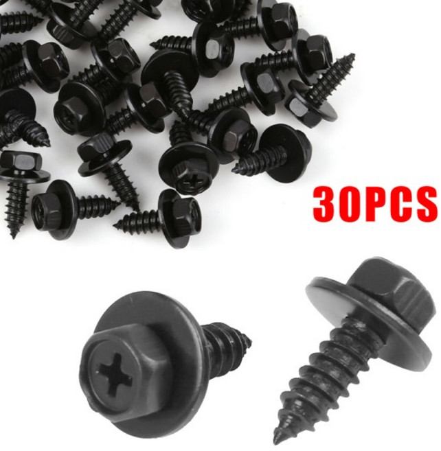 TA 90159 60498 커버 30 PCS 패스너 아치 볼트 아래 리테이너 나사 라이너 클립