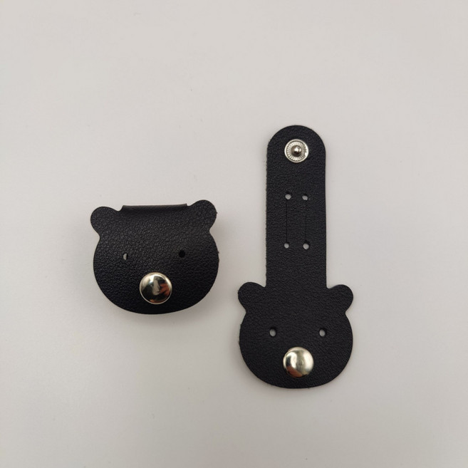 PU 선정리 케이블 홀더 전선정리 스트랩 여행용 케이블타이, 블랙, 9개