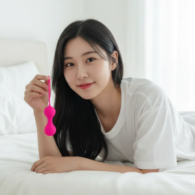 리뷰티 러브볼 여성 속근육조임운동 케겔운동기구 3종 홈케어, 핑크
