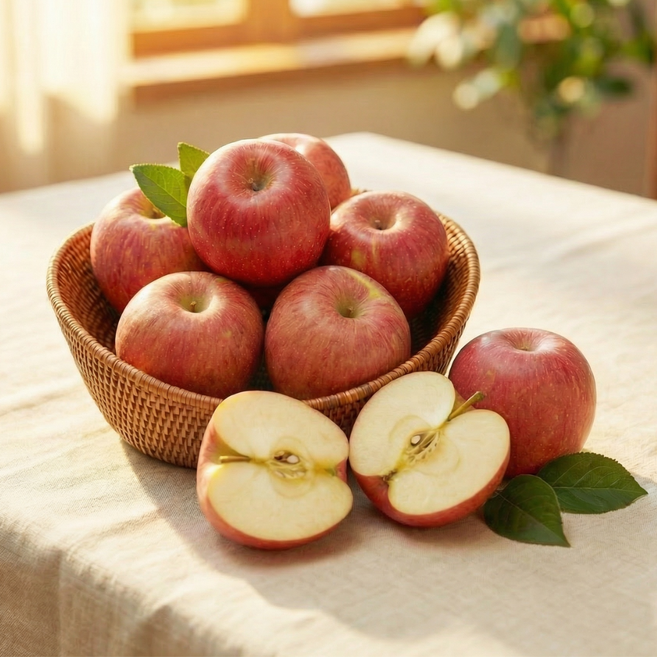 엄마추천 경북 청송 안동 고당도 부사사과, 1박스, 5kg_꿀 대과