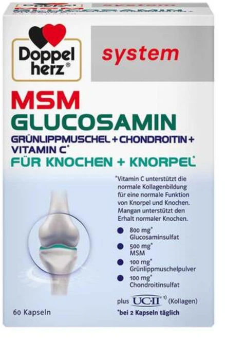 도펠헤르츠 Doppelherz MSM 글루코사민, 60정, 1개 - 쿠팡
