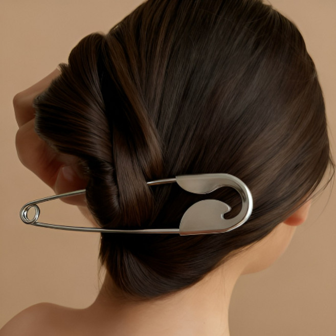 모리포켓 대왕 옷핀헤어핀 대왕헤어핀 머리핀 옷핀비녀 대형옷핀