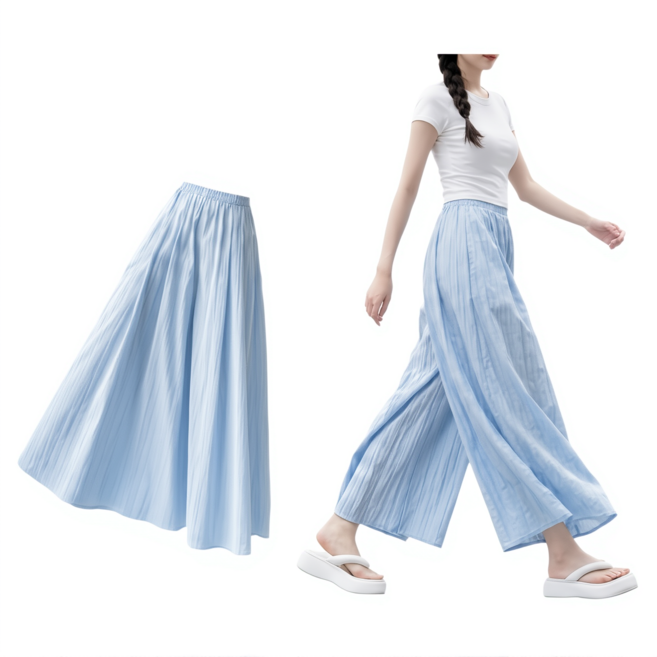 모렌다 살랑살랑 하체커버 여성 플레어 치마바지