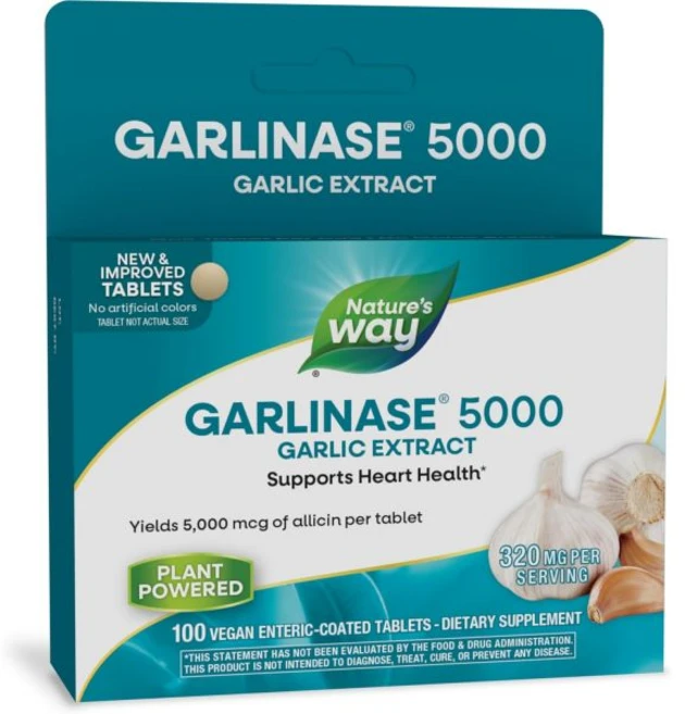 네이처로스 웨이 가리네이스 5000 마늘 추출물 건강 지원 무취 비건 100정 Natures Way - 쿠팡