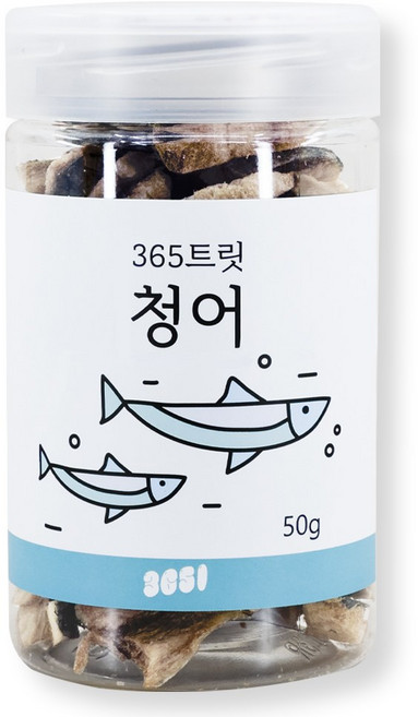 3651 365트릿 고양이 동결건조 트릿, 1개, 50g, 청어