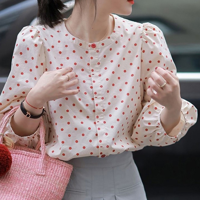 [쉬즈본] 러블도트블라우스