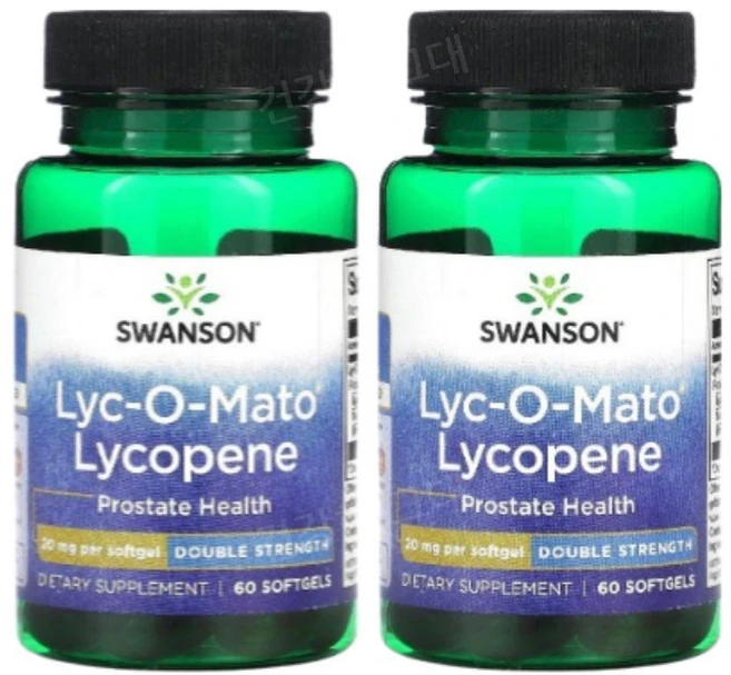 스완슨 Lyc-O-Mato 토마토 리코펜 20mg, 2팩, 60정, 60정 - 쿠팡