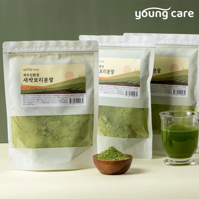 무농약 원료 제주 새싹보리분말 300g 1개월분, 300g(입자크기-300메쉬), 1개 - 쿠팡