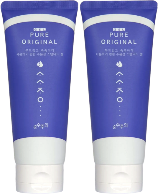 순수주의 퓨어 오리지널 수용성 마사지 젤, 2개, 160ml