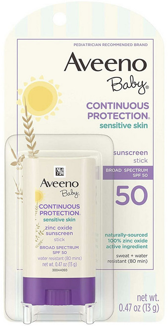 아비노베이비 컨티뉴어스 프로텍션 센서티브 스킨 아연 옥사이드 유아 선스크린 스틱 SPF 50, 1개