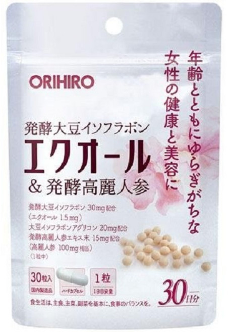 에크올 발효고려인삼 30정 오리히로 일본, 1개