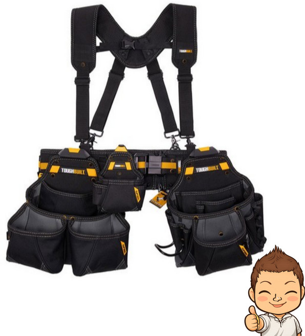 TB-CT-101-5P 터프빌트 공구 벨트 세트 초보 남녀노소, 1개
