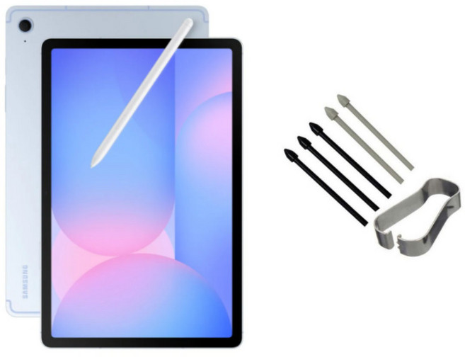 갤럭시탭S10 FE S10 FE 플러스 호환 S펜 펜촉 세트 SM-X520N X526N X620N X626N 아이친구, 1세트, 블랙3pcs+그레이2pcs