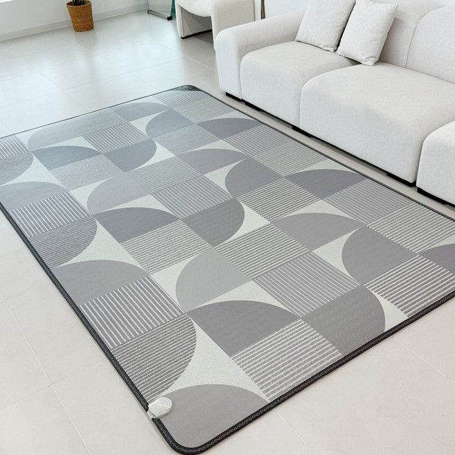 (주)한일의료기 유니크 그레이 거실용 전기장판 전기매트, 초특대형 300 x 183cm