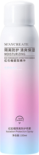 MAYCREATE 紅石榴隔離噴霧 清爽保濕, 1件, 紅石榴防曬隔離噴霧, 150ml