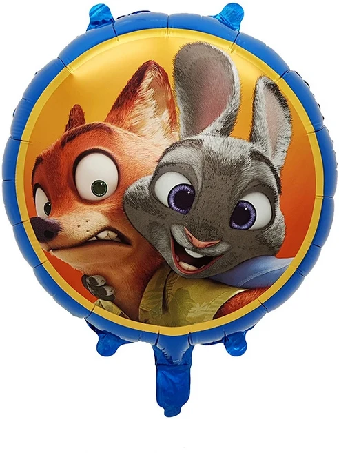 주토피아 2 풍선 세트 파티 용품 호일 풍선 야외 피크닉 크리스마스 용품 생일 파티 장식 장난감 선물, as picture, 07 1PCS Balloon