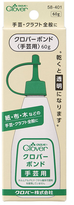 크로바 수예용 본드 접착본드 수예본드 수공예 (60g) 58-401, 1개, 투명