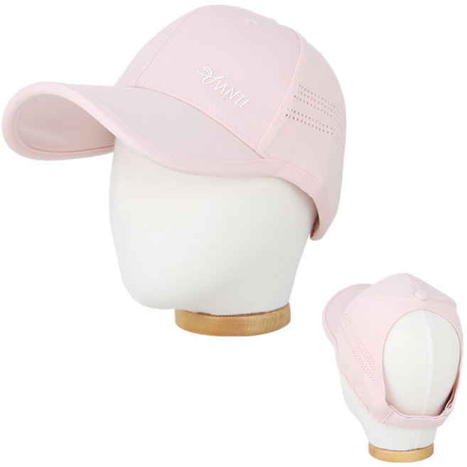 베이직엠 여성 여름모자 볼캡 뒷트임 포니테일 옆면 메쉬