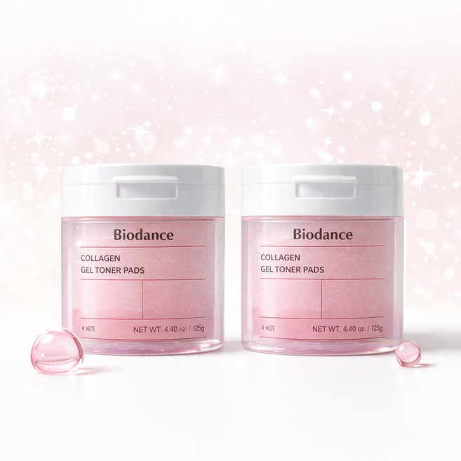 바이오던스 바이오 콜라겐 겔 토너 패드 60매 2입 기획/총 120 매, 60매입, 2개