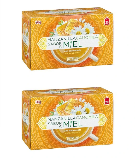 하센다도 꿀 국화차 20개입 2팩 Infusion manzanilla honey flavor with sweetener, 29g, 2개 - 쿠팡