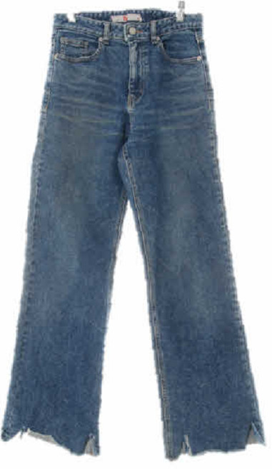 에잇세컨즈 8654 진청 데님 언발커팅하이부츠컷진 [S]