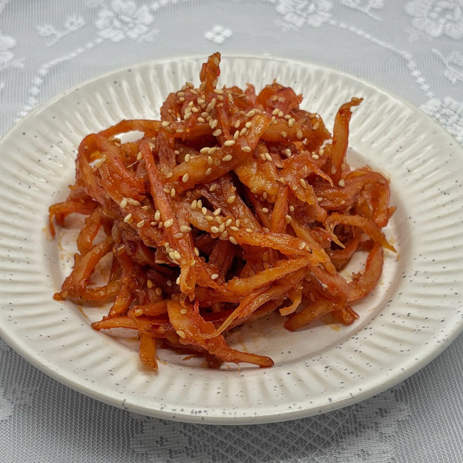 땡맛찬 오징어 간장볶음 밑반찬 마른반찬 400g + 고추무침 100g증정(새해이벤트), 1개