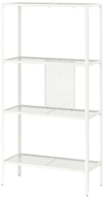 3위 - 이케아 BAGGEBO 바게보 선반유닛 메탈/화이트 60x25x116cm 604.838.73, 3단, 화이트