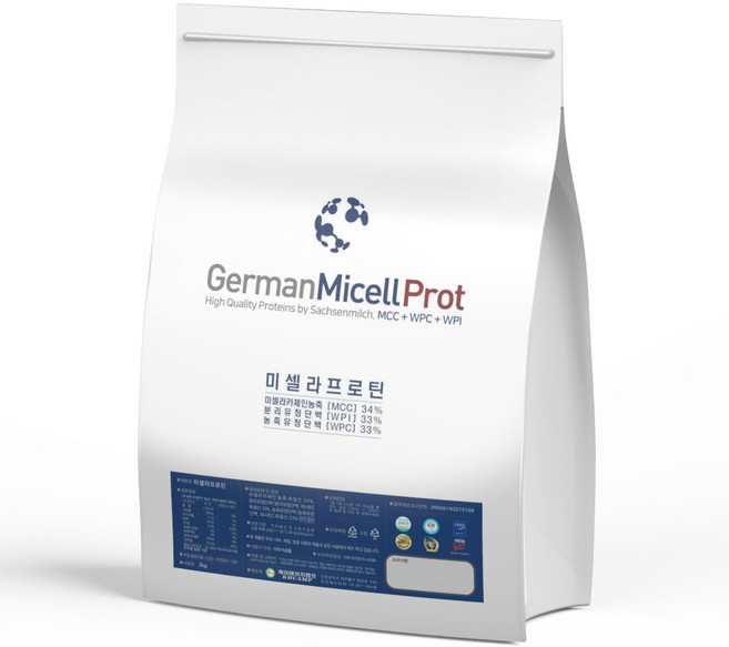 독일 저먼프로트 미셀라카제인 단백질 보충제, 1개, 2kg
