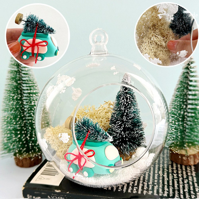 겨울만들기 키트 트리테라리움 노인 청소년 크리스마스 미술활동 겨울방학 집콕놀이, 크리스마스 트리 테라리움(P0000KSZ)
