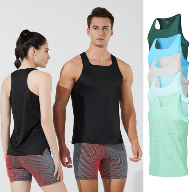 마라톤 싱글렛 러닝나시 여름 트레이닝 민소매 여름 달리기 티셔츠