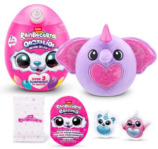 레인보우콘 에그자니아 베이비 동물 인형 랜덤발송, 1개, 랜덤, 12cm