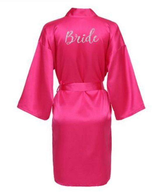 로브 가운 홈웨어원피스 로브가디건 20 실크 새틴 신부 들러리 섹시한 신부 목욕 핫 핑크 웨딩 실버 매트 인쇄 흰색 목욕 짧은