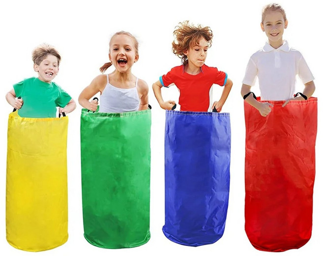 캥거루 점프 자루 가방 경주 게임 야외 부모-자식 감각 훈련, Green