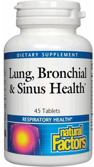 Lung Bronchial & Sinus Health by Natural Factors Natural Supplement for Respiratory Health and E, 45 Count (Pack of 1) - 쿠팡