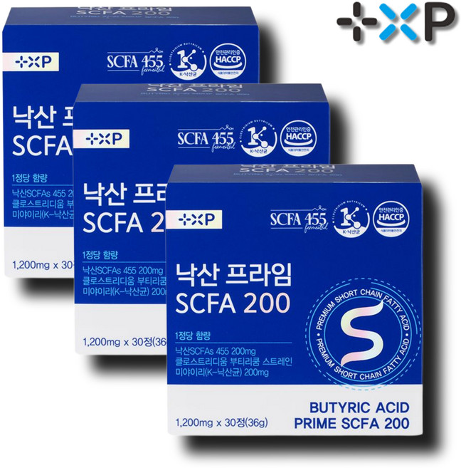 낙산프라임 SCFA 단쇄지방산 K 낙산균 예민한 과민성대 장 변비 유산균 약 한달분, 6개, 10정