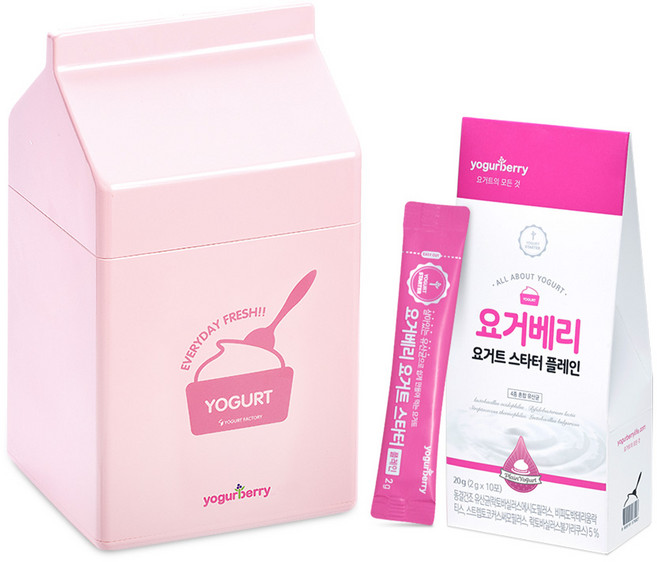 휴럼 요거베리 요거트메이커 + 요거트 플레인 스타터 1박스, 단품